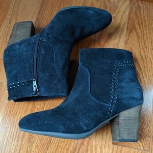 Diba Midnight Suede Ankle Booties